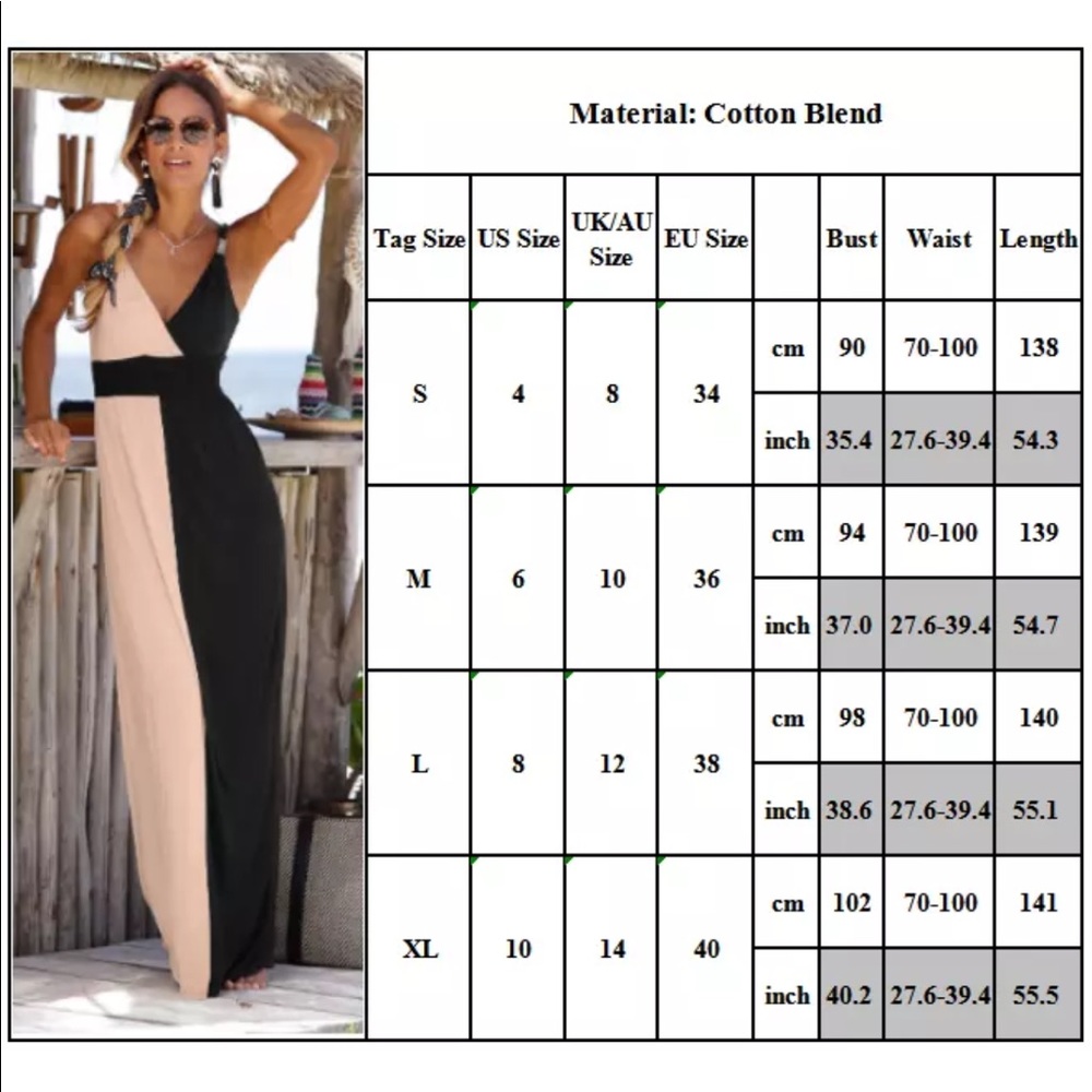 5⭐️🆕Casual Color Block Maxi - Picture 2 of 6